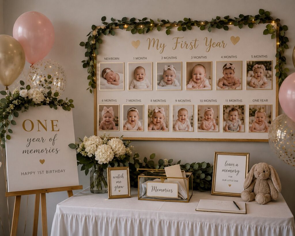 Build a First Birthday Memory Display