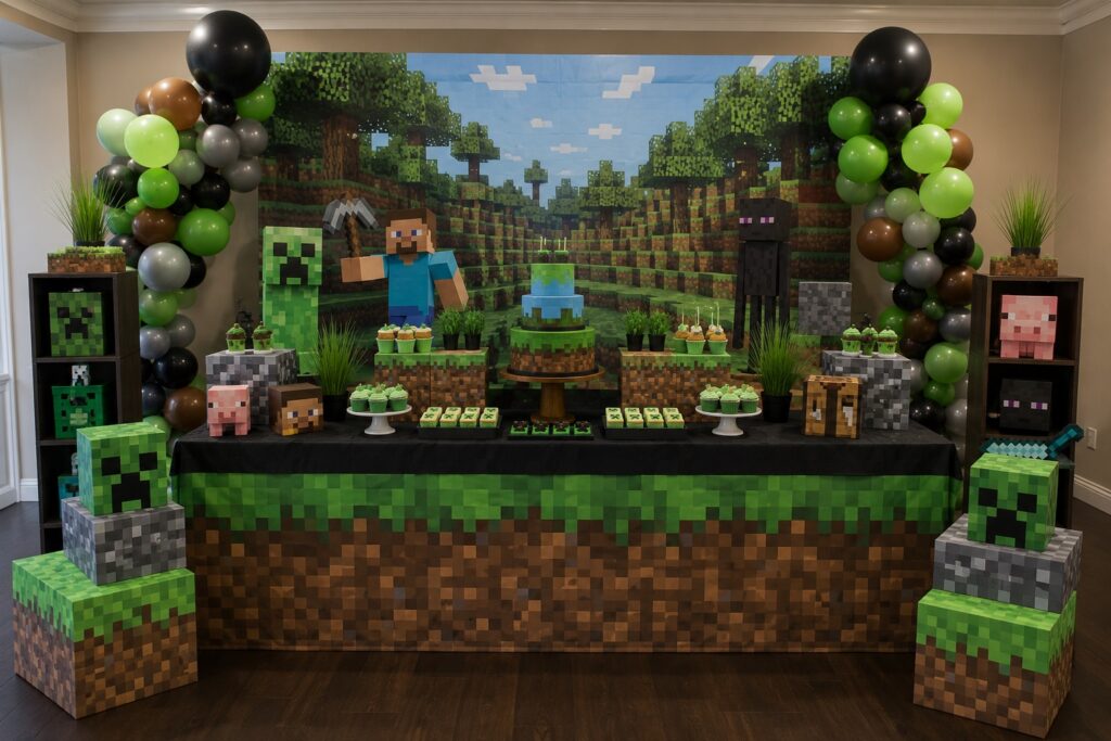 Minecraft Dessert Table Display