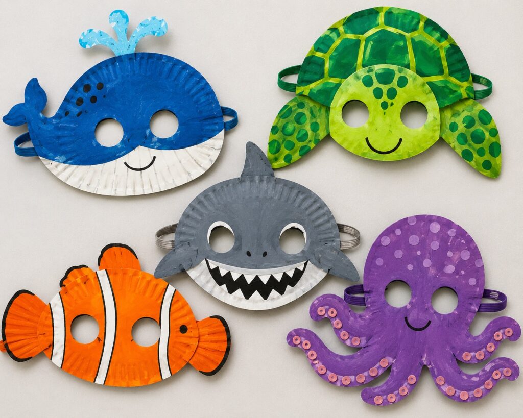 Ocean Animal Masks craft