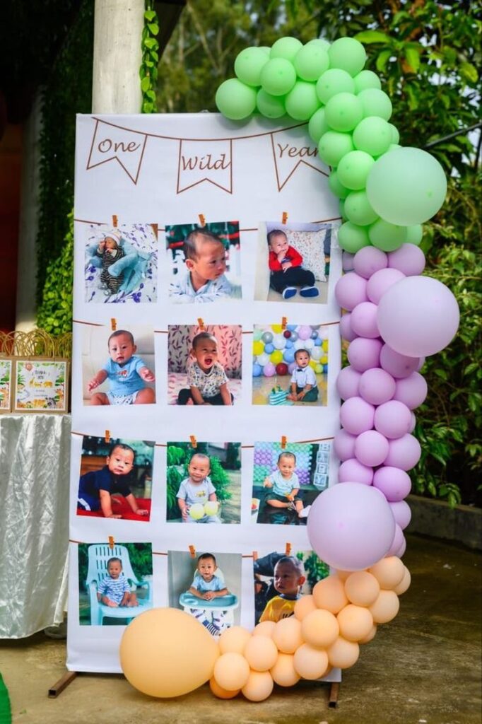 3. One-Year Photo Display Wall