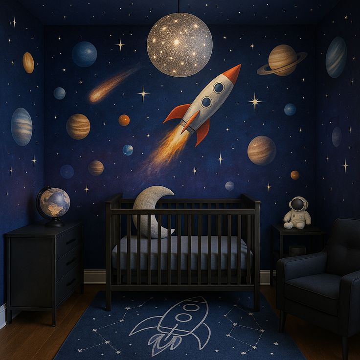 Outer Space Adventure Wall