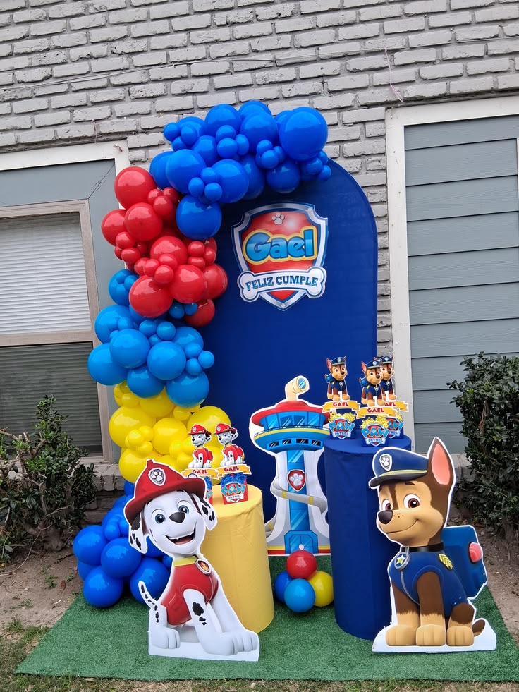 Paw patrol party decoration for kids