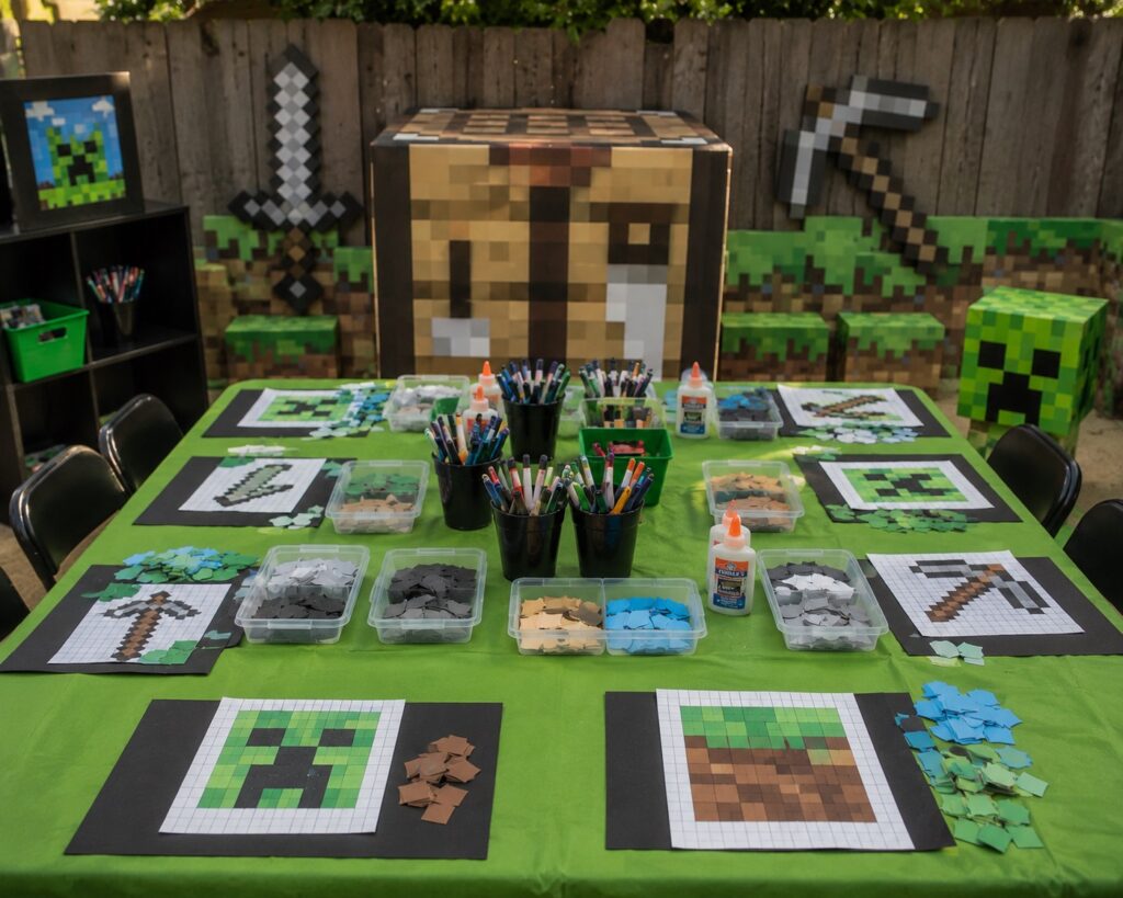Pixel Art Craft Table