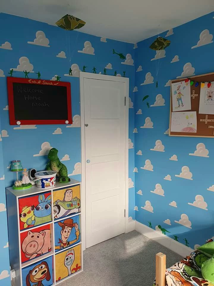 Recreate Andy's Iconic Blue Sky Wall