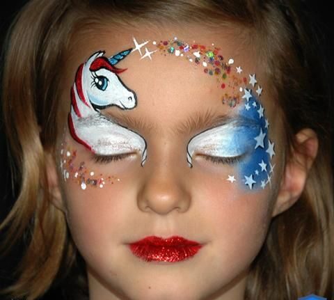 Red, White, and Blue Unicorn