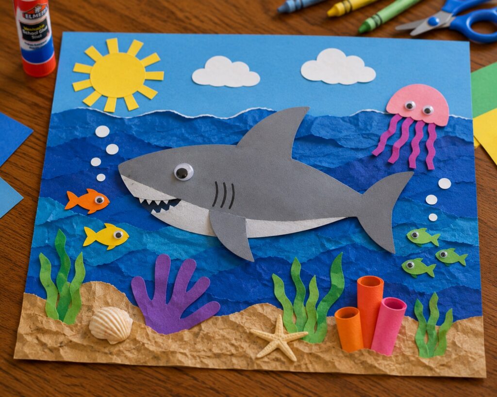 Shark Bookmark Craft