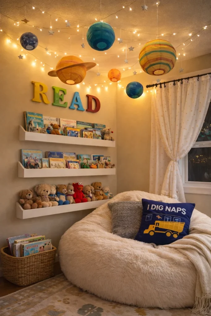Space-Themed Reading Nook
