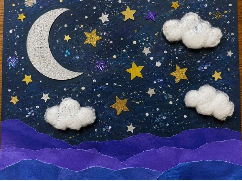  Sparkly Night Sky Collage