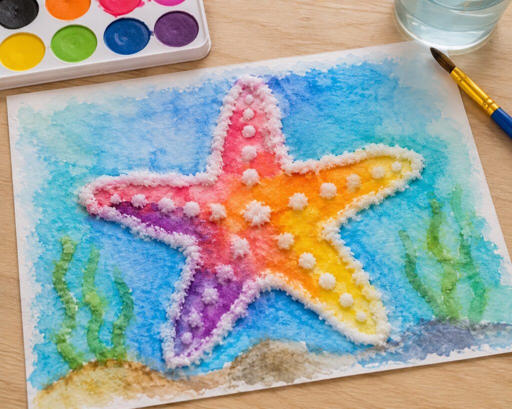  Starfish Salt Painting