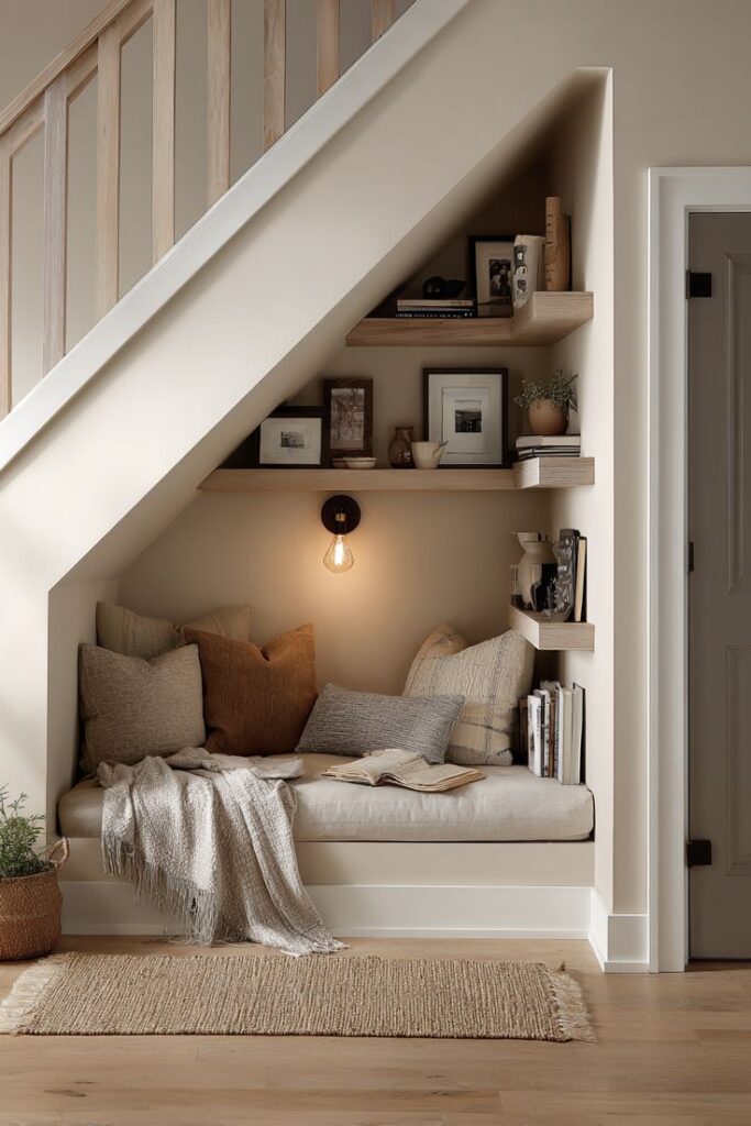 Under-the-Stairs Reading Nook