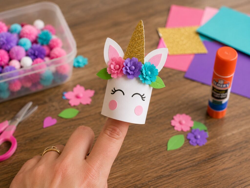 Unicorn Finger Puppet