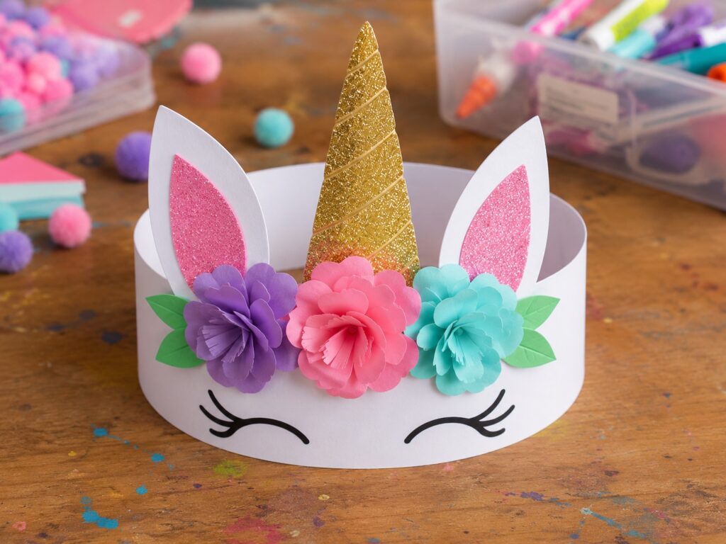 Unicorn Paper Crown