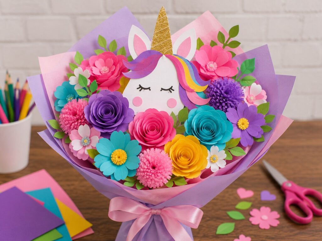 Unicorn Paper Flower Bouquet