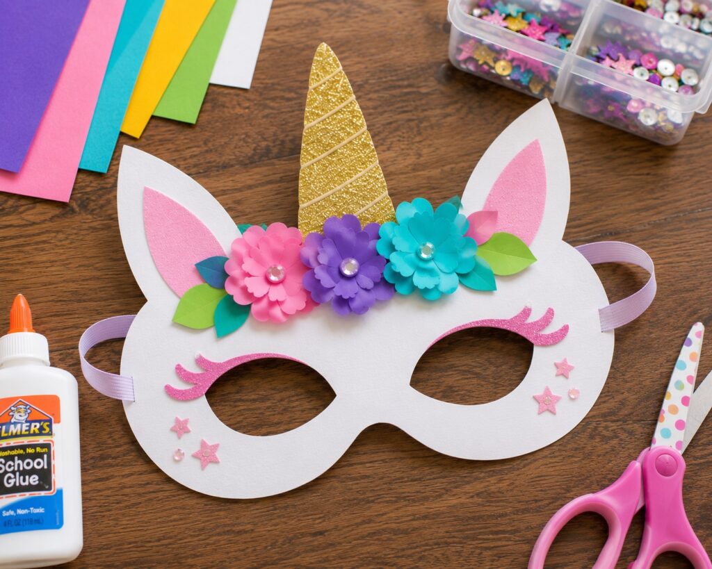Unicorn Paper Mask