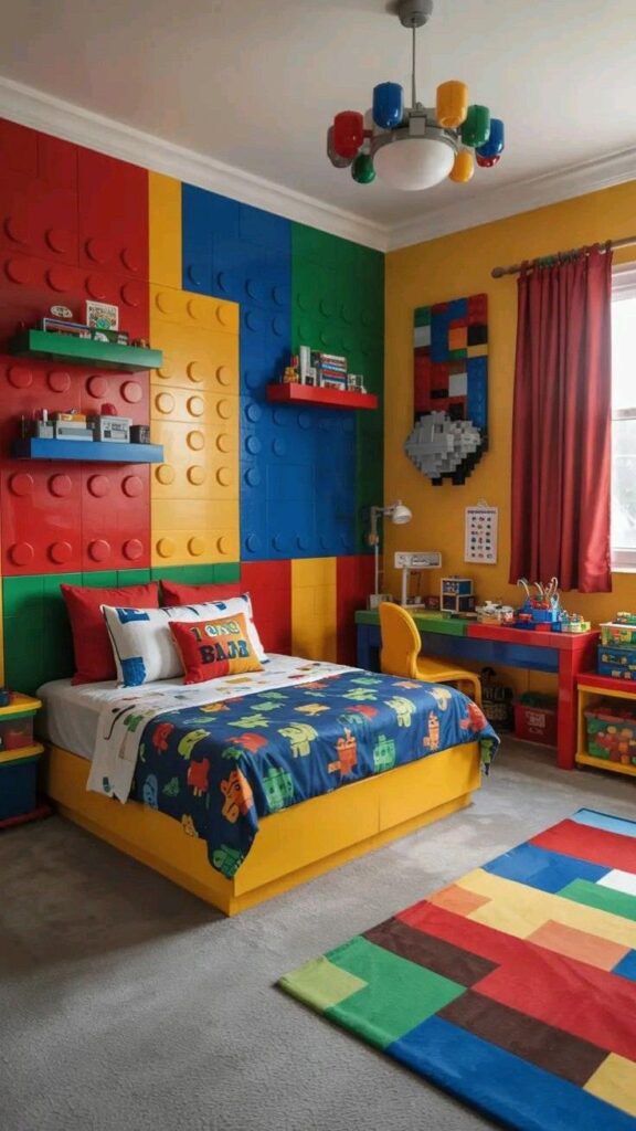 Use LEGO-Themed Rugs