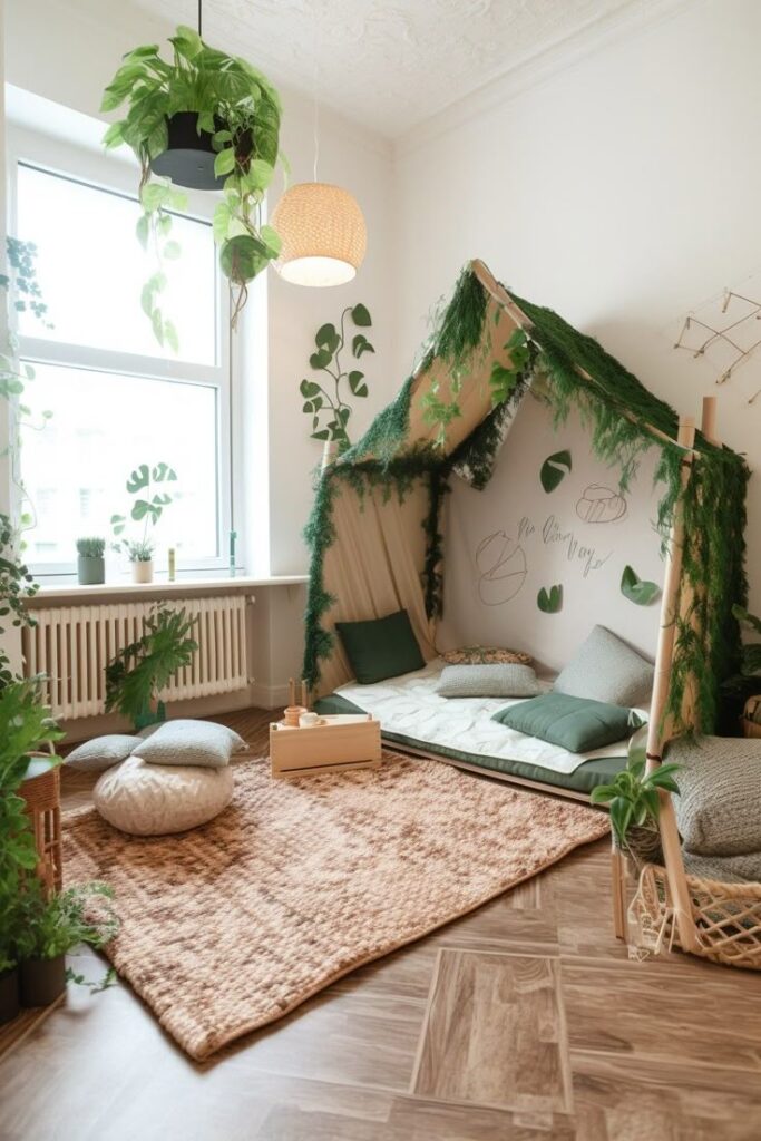 Nature-Inspired Reading Nook