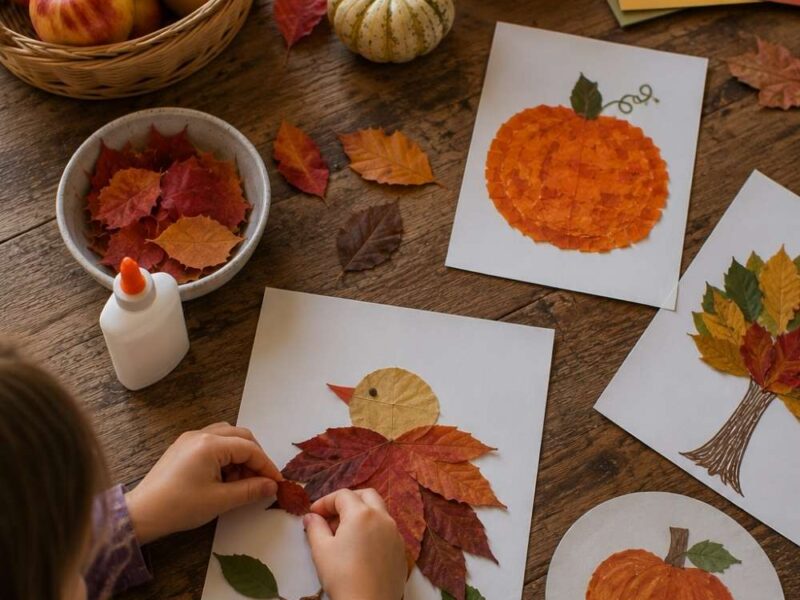 15 Creative Fall Crafts for Kids Using Leaves, Apples, and Pumpkins