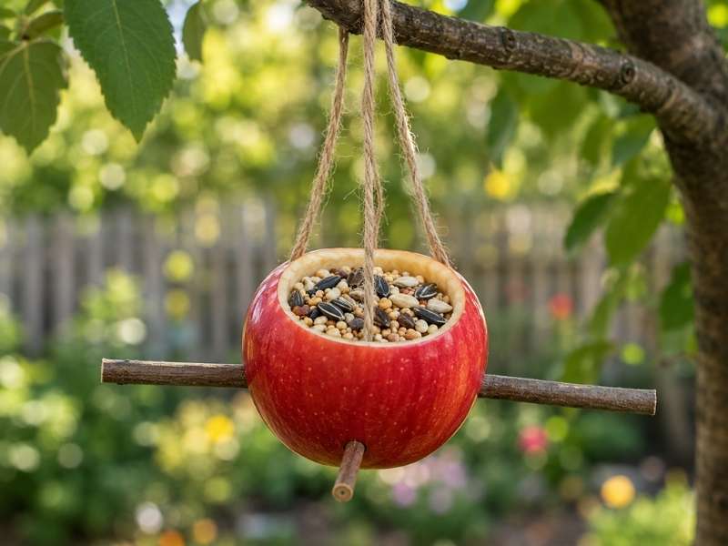 Apple Bird Feeder