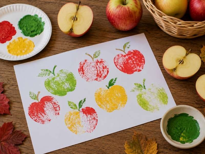 Apple Stamp Painting