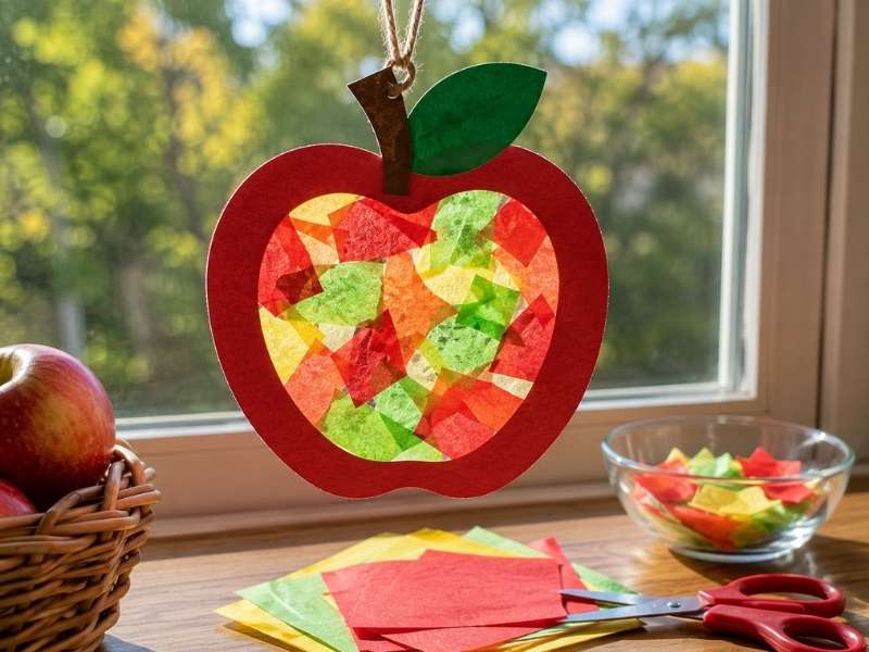 Apple Suncatcher Craft