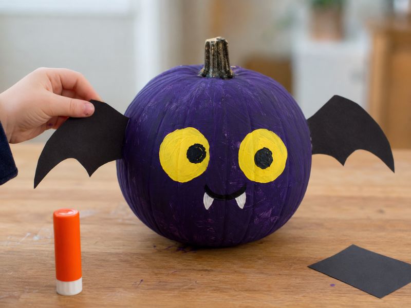 Bat Halloween Pumpkin Painting Ideas Kids Can Make