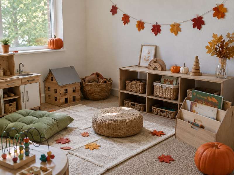 Choose the Best Spot for Your Fall-Themed Kids Play Corner