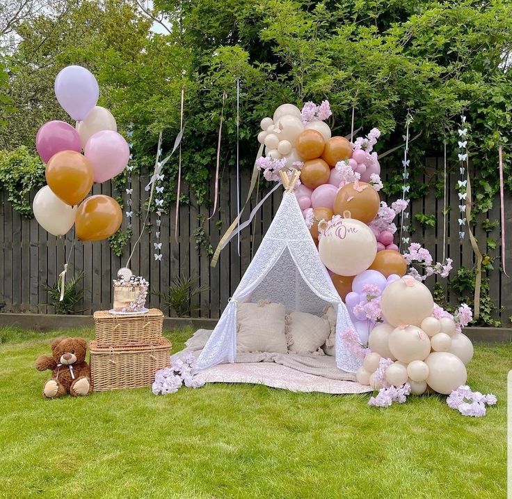 Cozy teepee backdrop