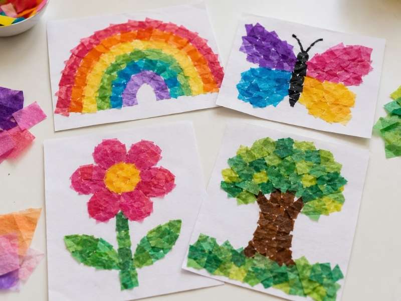 Create Tissue Paper Collages