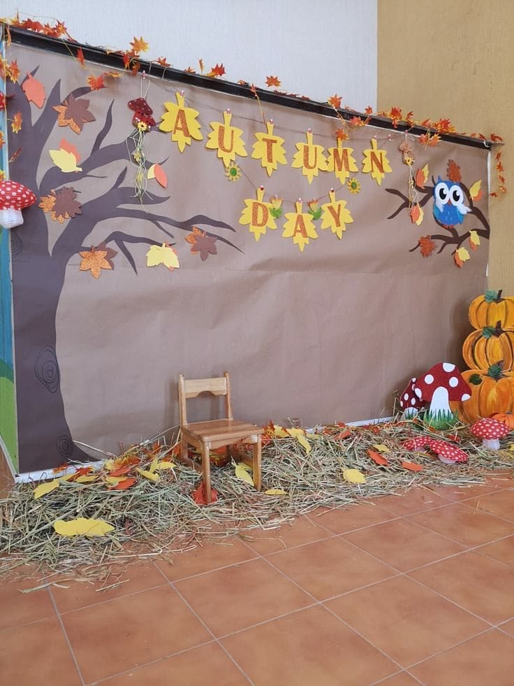 Fall Storybook Backdrop