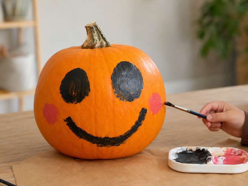 Friendly Smiley Face Pumpkin