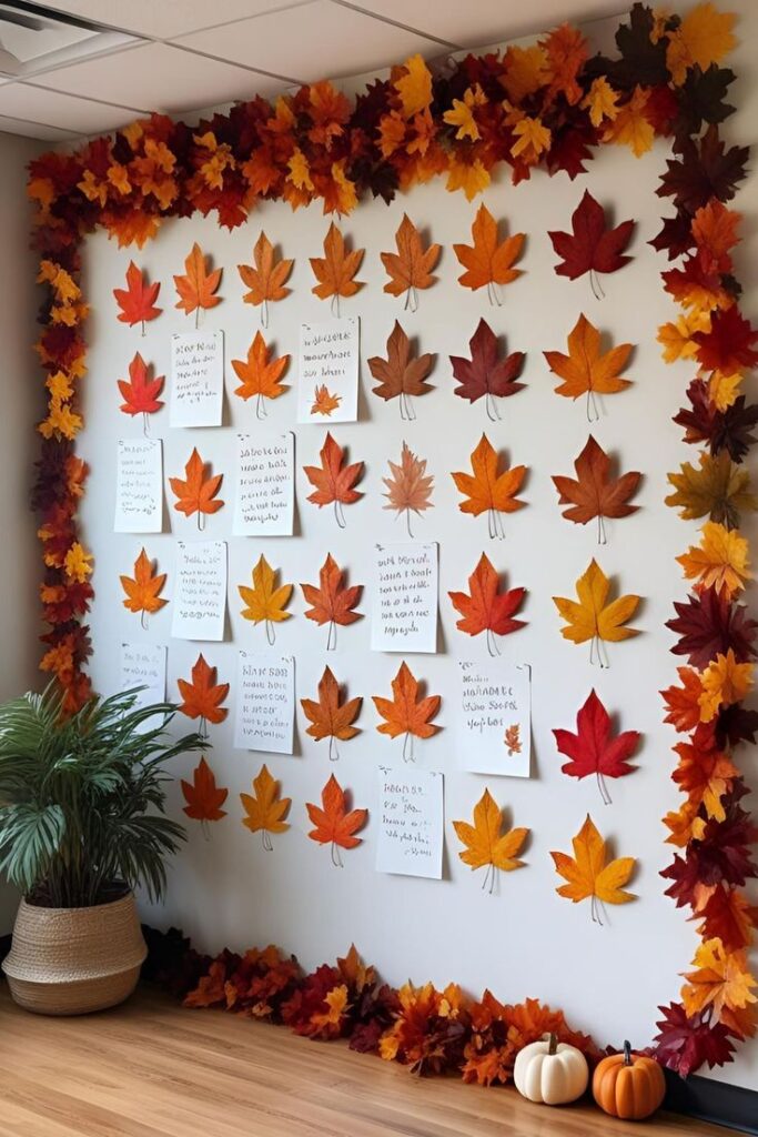 Giant Paper Leaf Wall