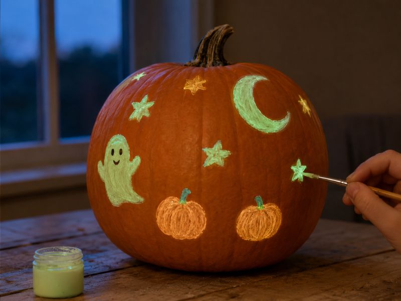Glow-in-the-Dark Pumpkin Painting Ideas Kids Can Make