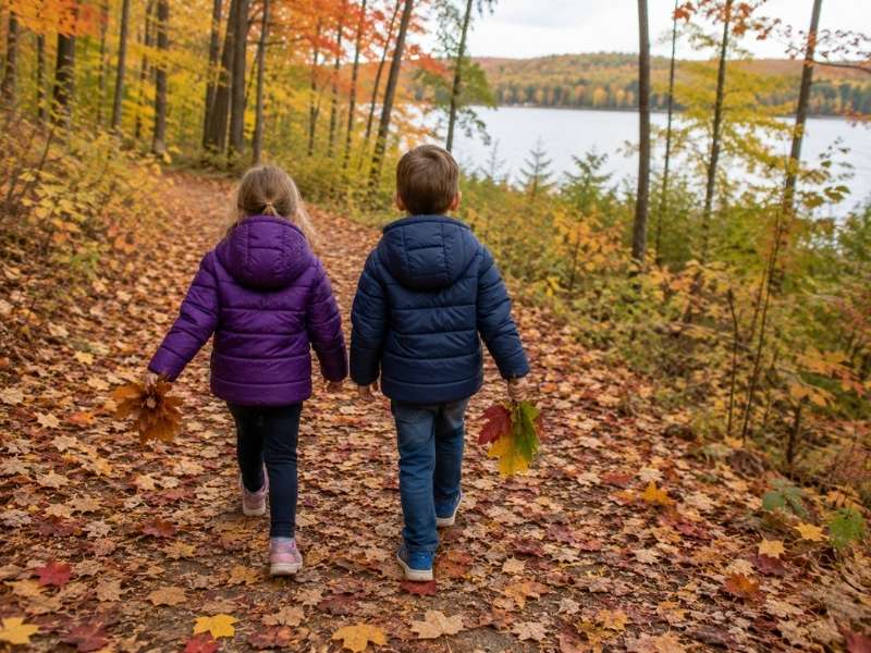 Go on a Colorful Leaf Collecting Walk