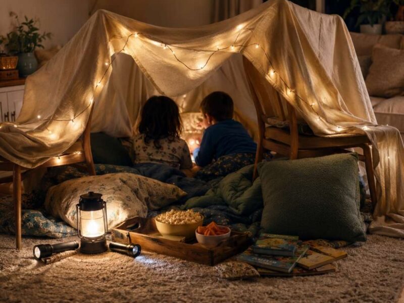 How to Create an Indoor Camping Night for Kids (Step-by-Step Guide)