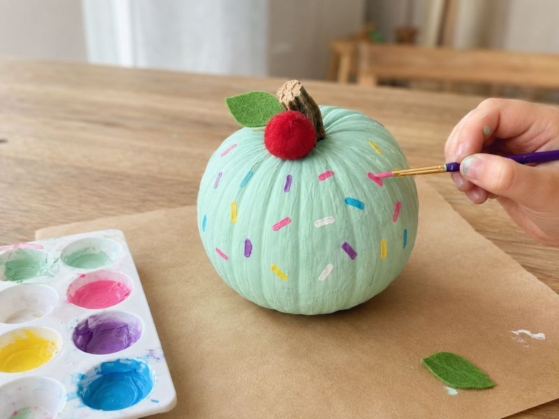 Ice Cream Halloween Pumpkin Painting Ideas