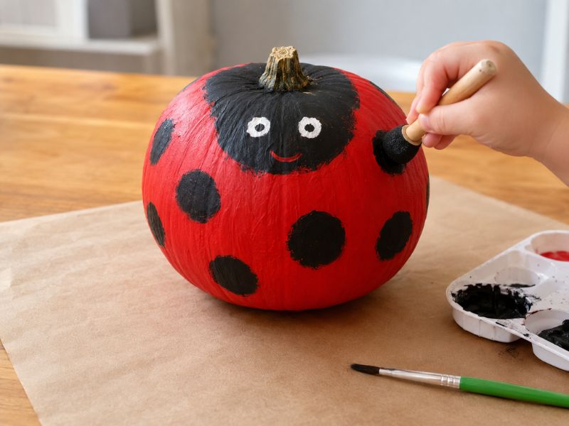 Ladybird Halloween Pumpkin Painting Ideas