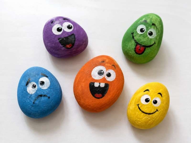 Paint Rocks With Funny Faces