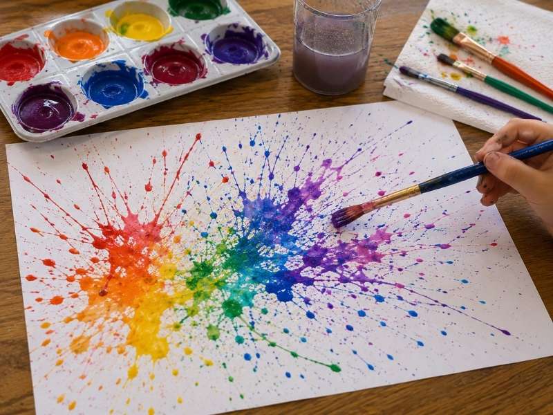 Paintbrush Splash Art