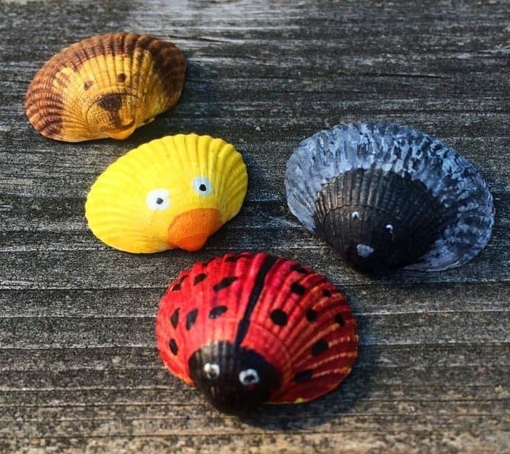 Painted Seashell Animals