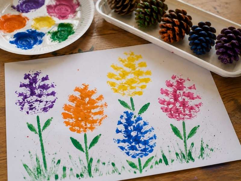 Pinecone Painting