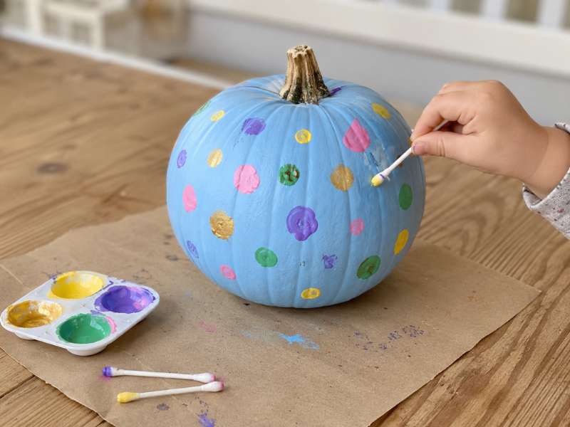 Polka Dot Pumpkin Painting Ideas