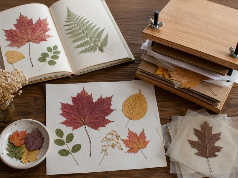 Press Leaves to Create Beautiful Keepsakes