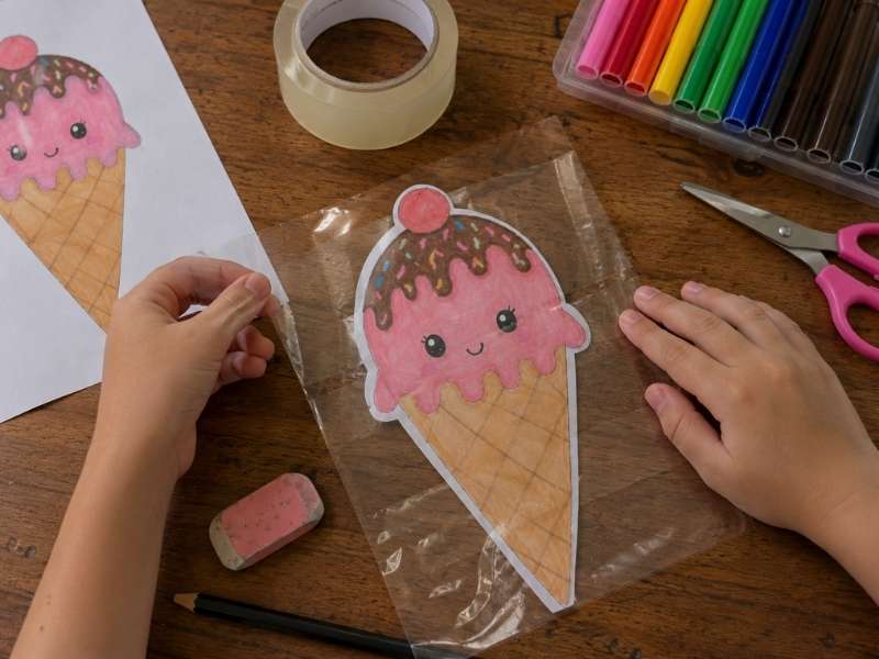 Protect the Drawing With Tape