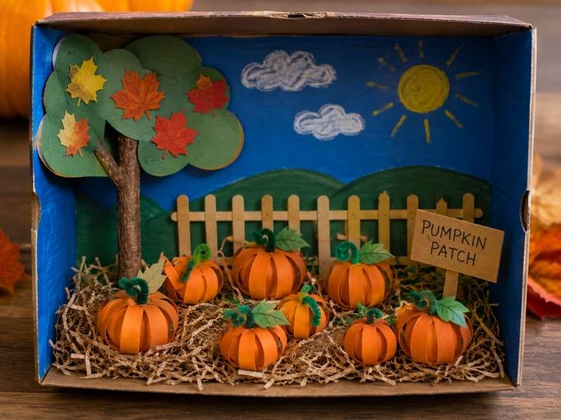 Pumpkin Patch Diorama