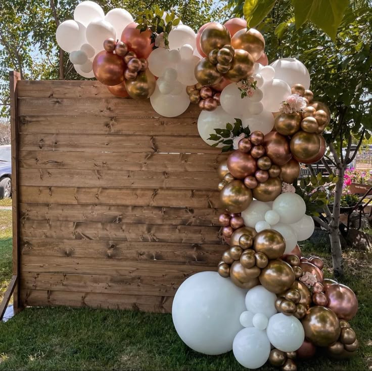 Rustic Wooden Arch Backdrop