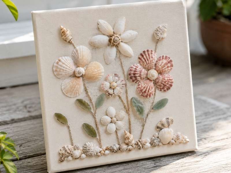Seashell Flower Art