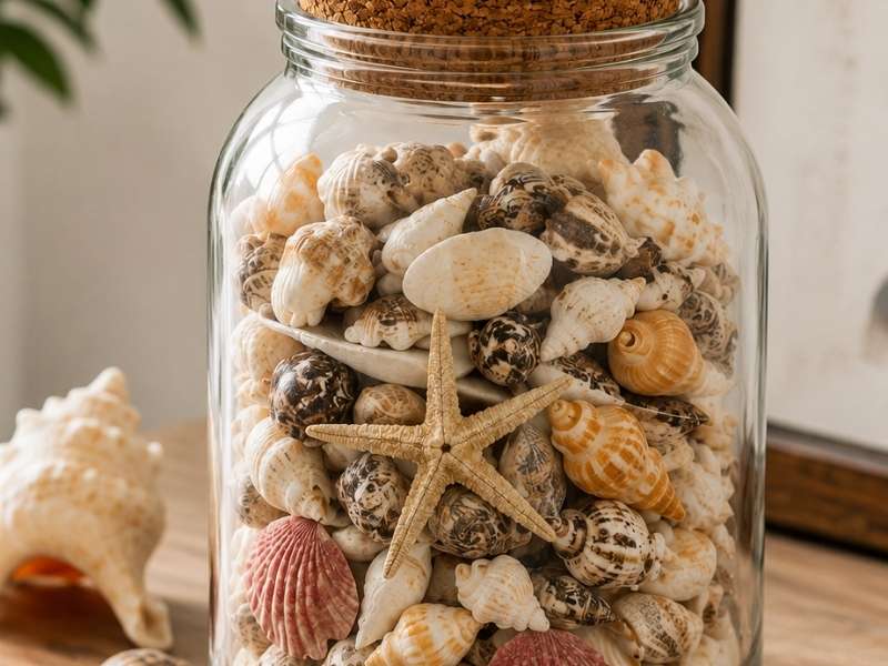  Seashell Memory Jar