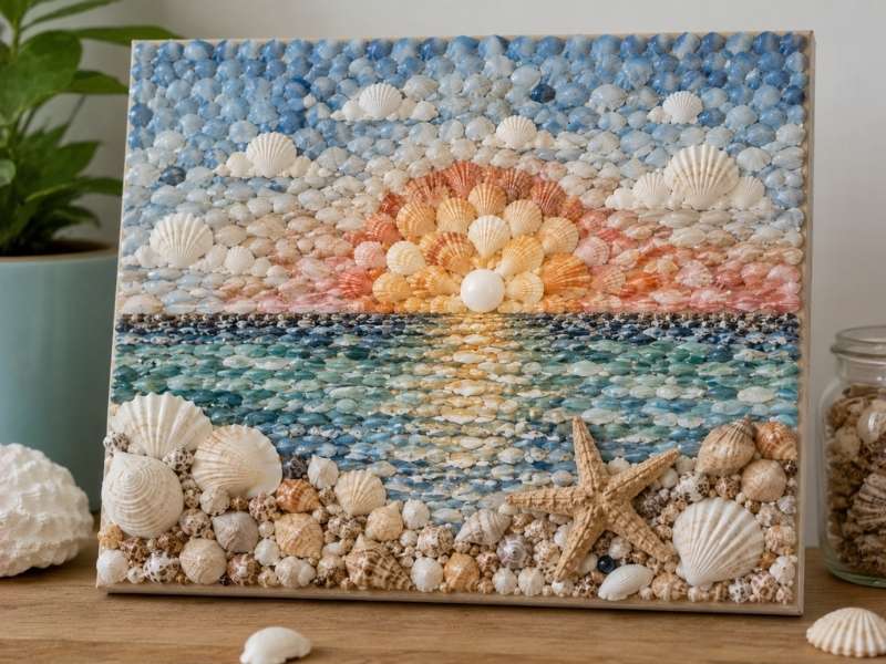 Seashell Mosaic Art