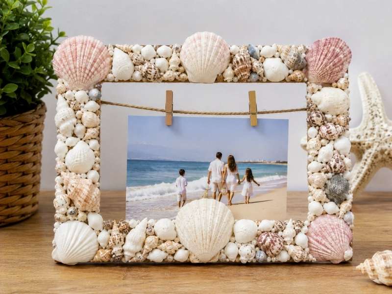 Seashell Photo Display