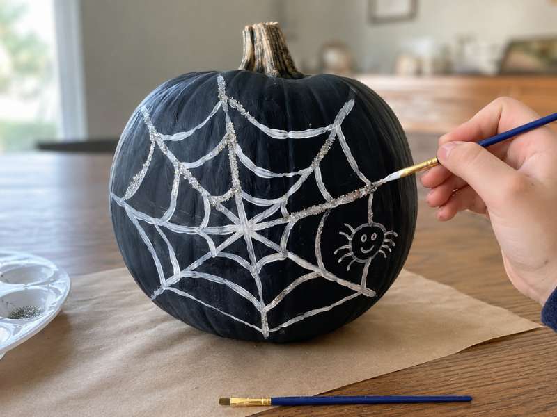  Spider Web Halloween Pumpkin Painting Ideas